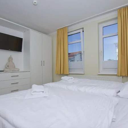 Mit Meerblick Und Balkon, Gratis Nutzung Vom Ahoi Erlebnisbad Und Sauna In Sellin - Meeresblick 24 아파트